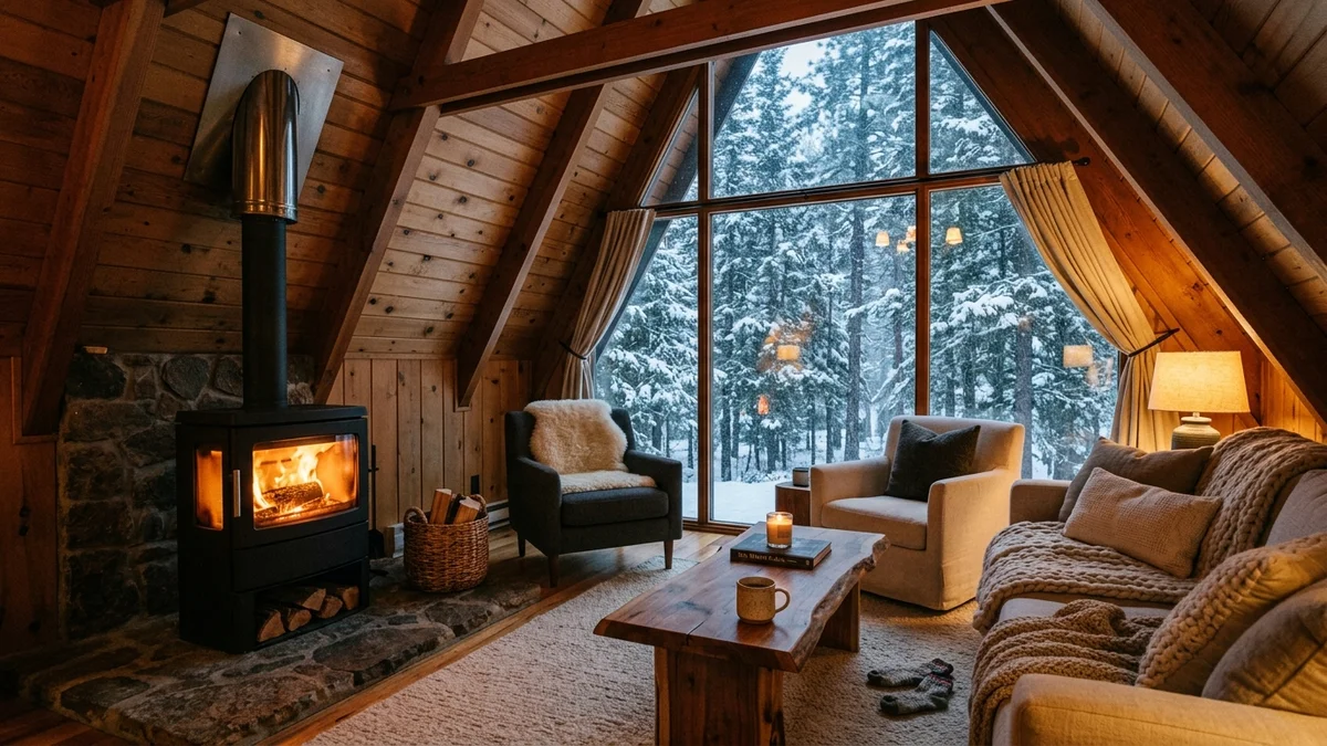 Grijanje A-Frame kuće: Sistemi, troškovi i efikasnost