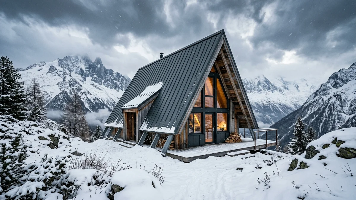 Klimatski prilagođen A-Frame: Dizajn za svako podneblje