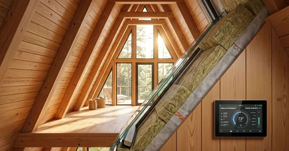 Izolacija A-Frame kuće: Vodič za toplinsku zaštitu