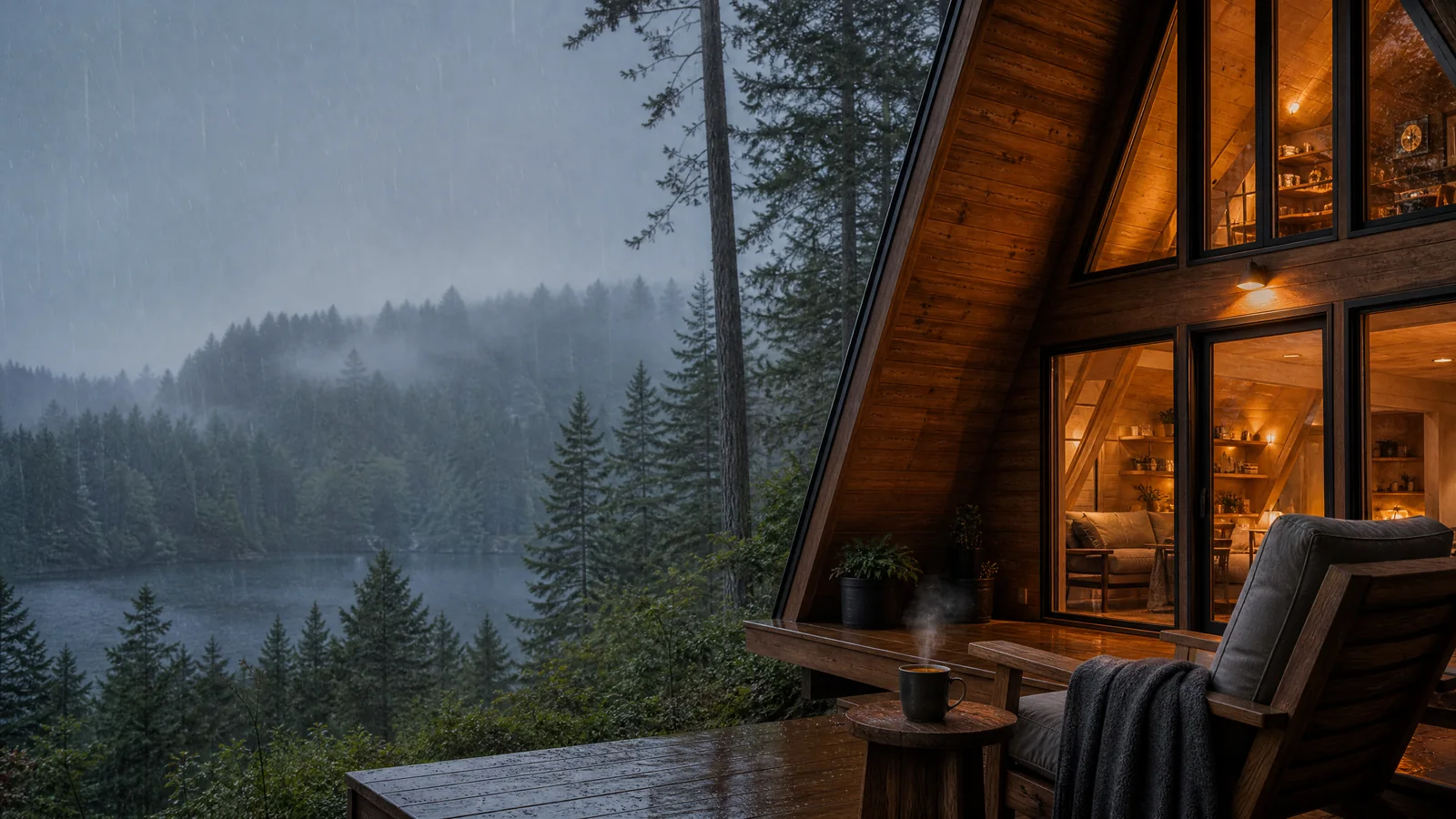 Kako uživati u kišnom danu u A-frame vikendici